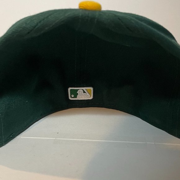 Oakland A's New Era Home Authentic On-Field 59FIFTY Fitted Hat 7 3/8 See Photos - Picture 4 of 9